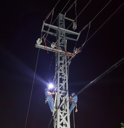 通過供電部分連夜搶修，快速康復(fù)了供電